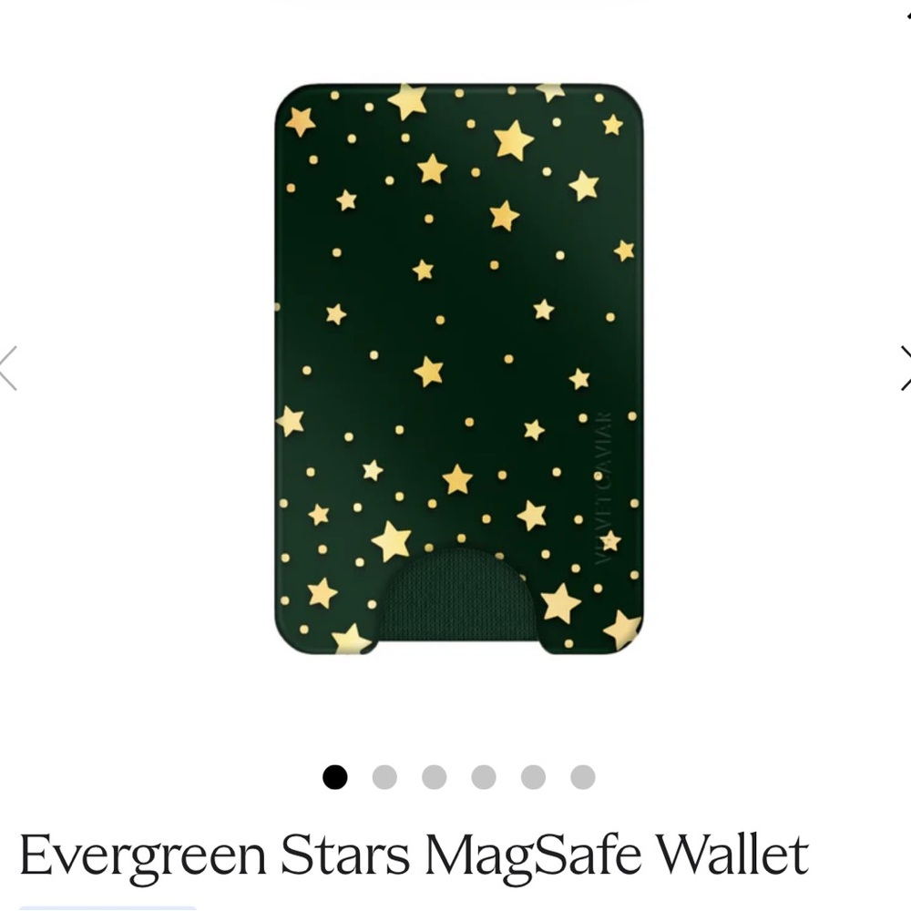 Velvet Caviar Evergreen Stars MagSafe Wallet